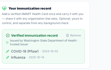 Your SMART Health Card (for volunteers)